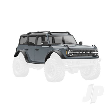 Traxxas Body, Ford Bronco, Complete, Dark Gray (Includes Grille, Side Mirrors, Door Handles, Fender Flares, Windshield Wipers, Spare Tyre Mount, & Clipless Mounting) (Requires #9735 Front & Rear Bumpers) (TRX9723-DKGRY)