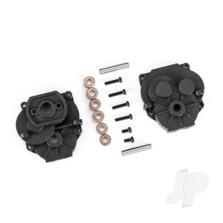 Traxxas Gearbox Housing (Front & Rear)/ 2X4Mm Bcs (With Threadlock) (2)/ 2X8Mm Bcs (4)/ 3X16Mm Pins (2) (TRX9747)