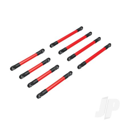 Traxxas Suspension Link Set, 6061-T6 Aluminium (Red-Anodised) (Includes 5X53Mm Front Lower Links (2), 5X46Mm Front Upper Links (2), 5X68Mm Rear Lower Or Upper Links (4)) (TRX9749-RED)