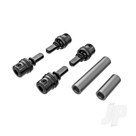 Traxxas Driveshafts, Centre, Male (Steel) (4)/ Driveshafts, Centre, Female, 6061-T6 Aluminium (Dark Titanium-Anodised) (Front & Rear)/ 1.6X7Mm Bcs (With Threadlock) (4) (TRX9751-GRAY)