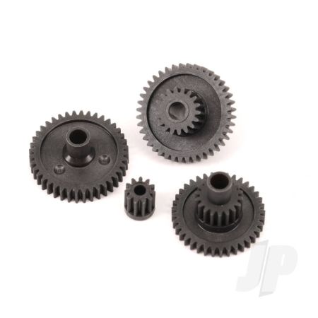 Traxxas Gear Set, Transmission, High Range (Trail) (16.6:1 Reduction Ratio)/ Pinion Gear, 11-Tooth (TRX9776)