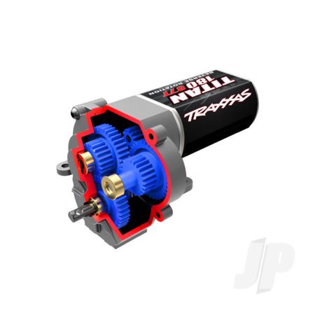 Traxxas Transmission, Complete (Speed Gearing) (9.7:1 Reduction Ratio) (Includes Titan 87T Motor) (TRX9791X)