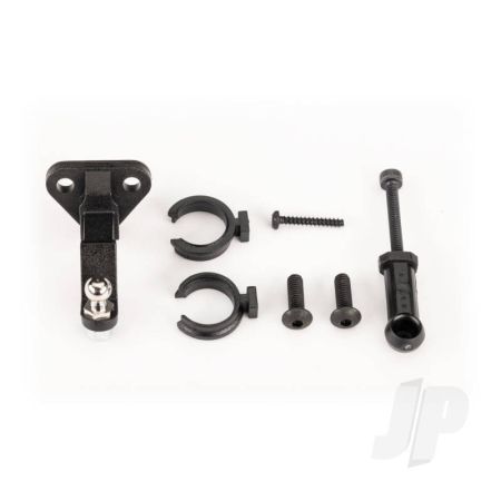 Traxxas Trailer Hitch (Assembled)/ Trailer Coupler/ 3Mm Spring Pre-Load Spacers (2)/ 2.5X8Mm Bcs (2)/ 1.6X10Mm Bcs (Self-Tapping) (1) (TRX9796)