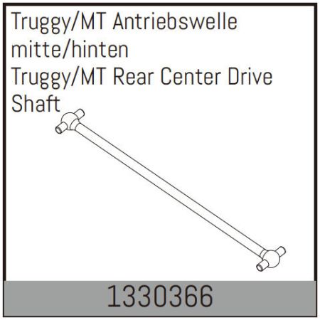 Absima Truggy/MT Rear Center Drive Shaft 