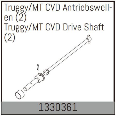 Absima Truggy/MT CVD Drive Shaft (2)