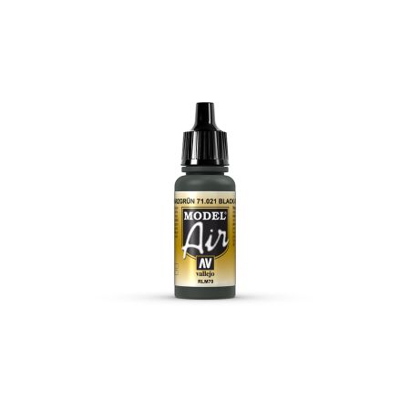 AV Vallejo Model Air 17ml - Black Green (RLM70)