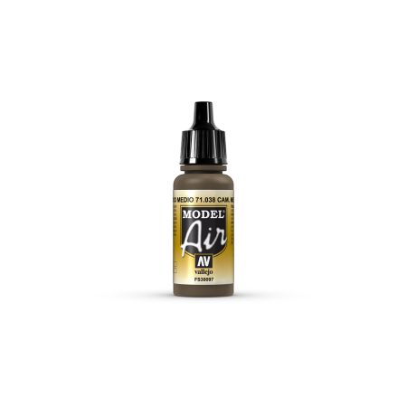 AV Vallejo Model Air 17ml - Camouflage Medium Brown