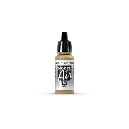 AV Vallejo Model Air 17ml - Bright Brass (Metallic)
