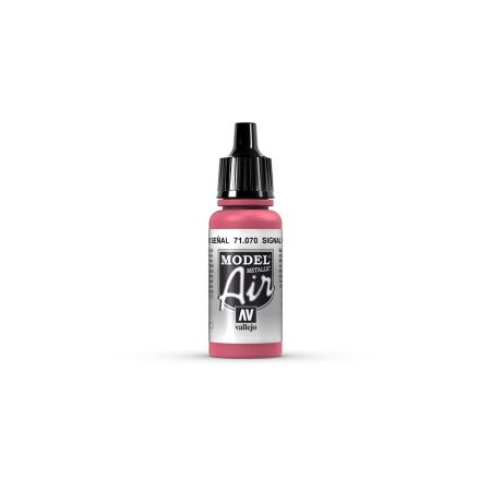 AV Vallejo Model Air 17ml - Signal Red (Metallic)
