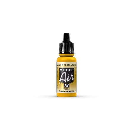 AV Vallejo Model Air 17ml - Yellow (RLM04)