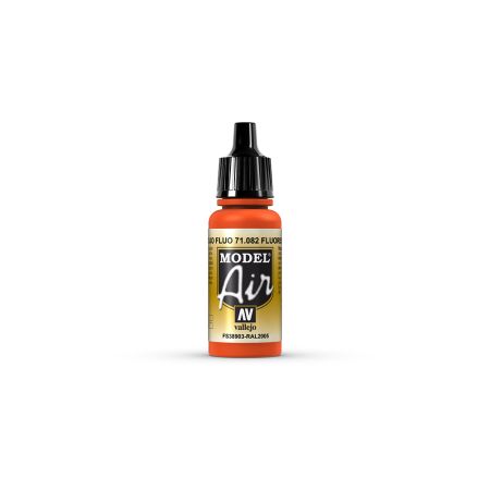 AV Vallejo Model Air 17ml - Fluorescent Red