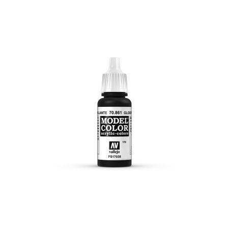 AV Vallejo Model Color 17ml - Gloss Black