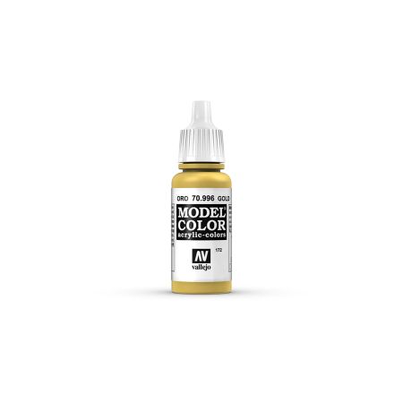 AV Vallejo Model Color 17ml - Metallic Gold