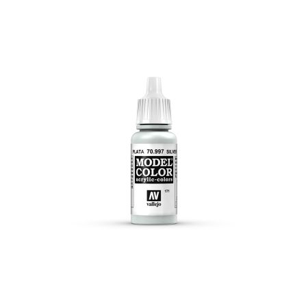 AV Vallejo Model Color 17ml - Metallic Silver