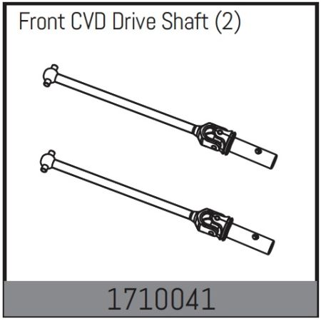 Absima Front Cvd Drive Shaft (2) (AB1710041)