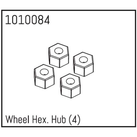 Absima Wheel Hex (4)