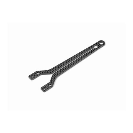 Xray X4 Graphite Upper Deck - Split Front - 2.0mm (XR301072)