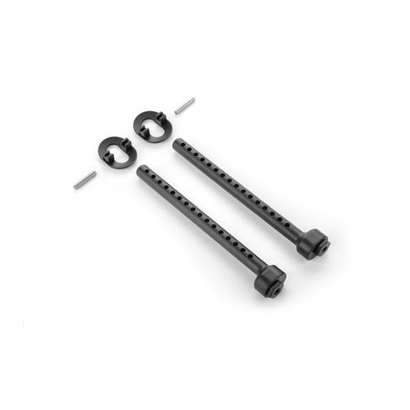 Xray Composite Front Eccentric 6mm Body Mount Set +2mm Height (XR301328)