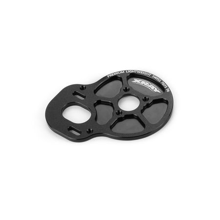 Xray Alu Mid & Rear Motor Plate - Short Rod - Swiss 7075 T6 (3mm) (XR324014)