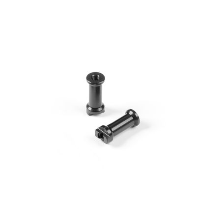 Xray X8 Alu Slot Mount - Black - Swiss 7075 T6 (2) (XR346312)