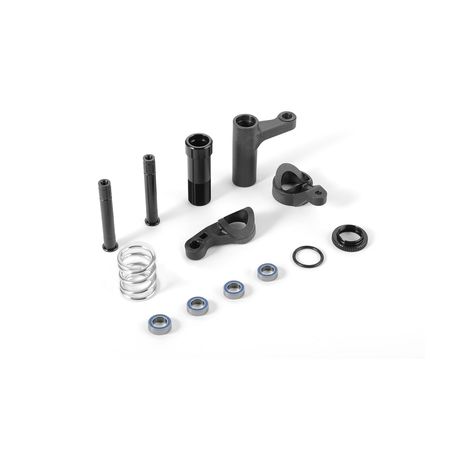 Xray XB8'16 Servo Saver Complete Set - Graphite (XR352505)