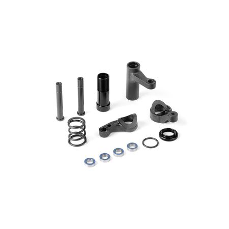 Xray Servo Saver With Chassis Lock & Hard Spring - Graphite - Set (XR352506)