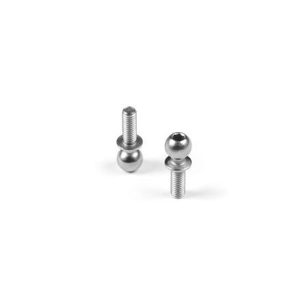 Xray Hard Steel Ball End 5.4mm With Thread 8mm - Nickel Coated (2) (XR362658)