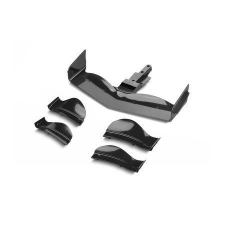 Xray X1 Composite Adjustable Front Wing - Black - Flat Design (XR371204-K)