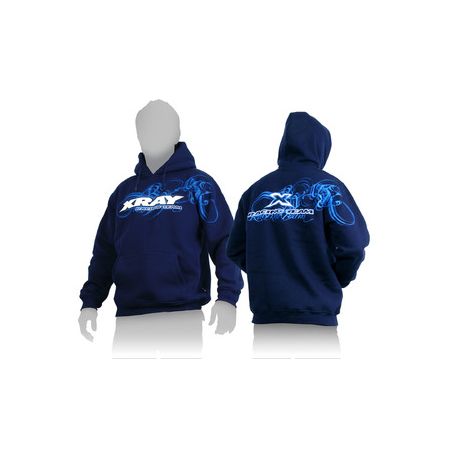 Xray Xray Sweater Hooded - Blue (Xs) (XR395500XS)