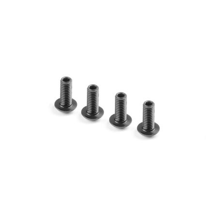 Xray Hex Screw Sh M4X10 With Hex From Bottom  (4) (XR902409)