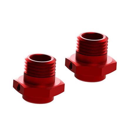 Arrma Wheel Hex Alumn 17mm/16.5mm Red (2)