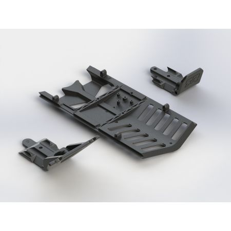 Arrma Skidplate Front/Rear/Center Set Nero