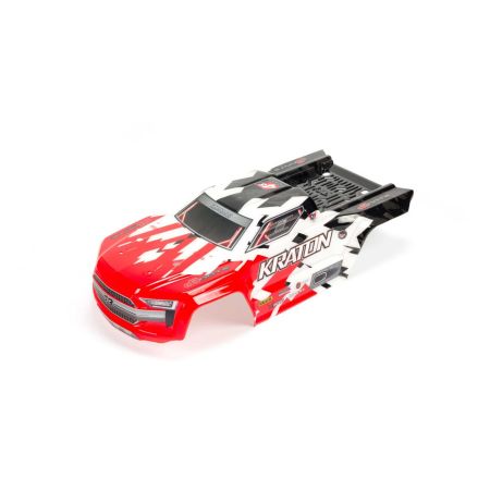 Arrma Kraton 4x4 BLX Painted Decaled Body Red