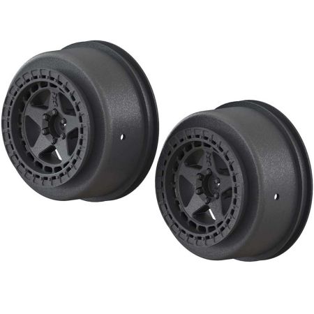 Arrma SC 2.2/3.0 Wheel 14mm Hex Black (2)