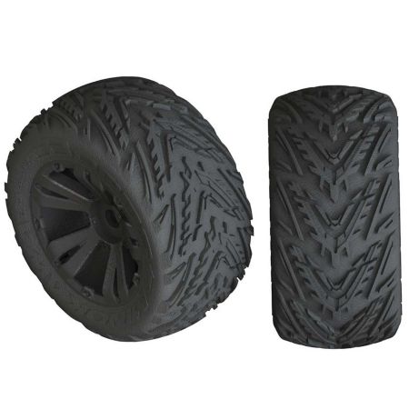Arrma Minokawa LP 4S Tire 3.8 Glued Black (2)