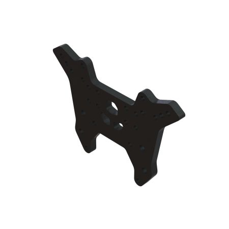 Arrma Front Shock Tower, Aluminum, Black (Z-ARA320686)