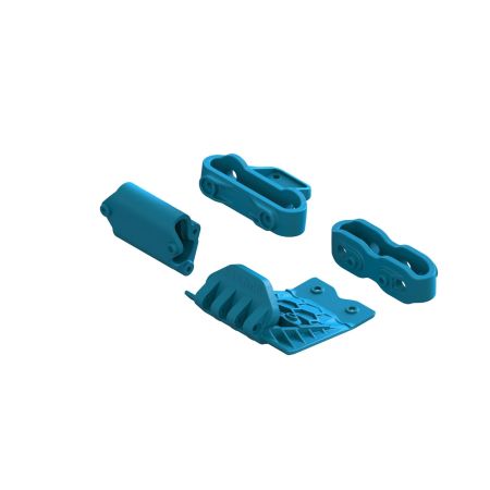 Arrma Lower Skid And Bumper Mount Set - Blue (Z-ARA320787)