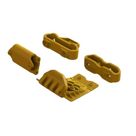 Arrma Lower Skid And Bumper Mount Set - Orange (Z-ARA320795)
