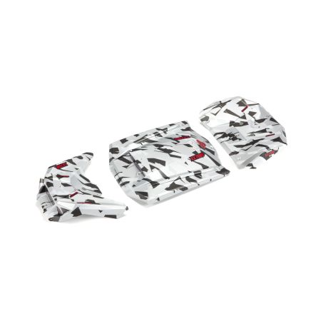 Arrma Exterior Body Panels Painted, White Camo: FIRETEAM (Z-ARA411022)
