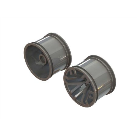 Arrma MT 2.8" Wheel 14mm Hex Gun Metal (2)