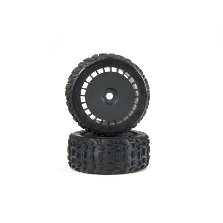 Arrma dBoots Katar T Belted 6S Tire Set Glued (Blk) (2) (Z-ARA550097)