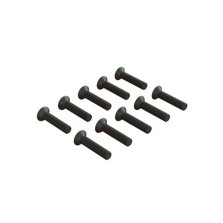 Arrma Flat Head Hex Machine Screw, M3x14mm (10) (Z-ARA722314)