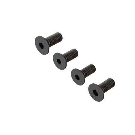 Arrma Flat Head Screw M4x10mm (4) (Z-ARA722410)