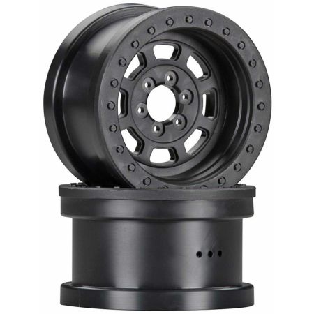 Axial 2.2 Trail Ready HD Series Wheels Black (2) (Z-AX08141)