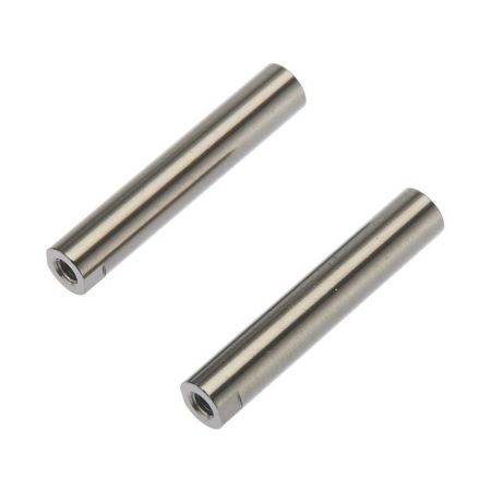 Axial Threaded Aluminum Pipe 6x33mm Grey (2) (Z-AX30517)