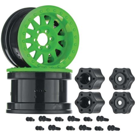 Axial 2.2 Method Beadlock Wheel IFD Green (2) (Z-AX31363)
