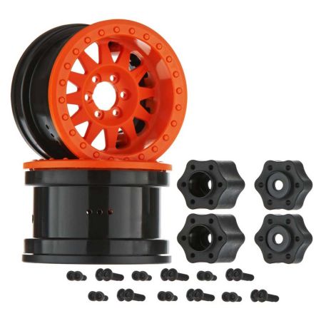 Axial 2.2 Method Beadlock Wheel IFD Orange (2) (Z-AX31364)