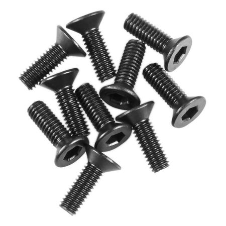 Axial M2.6x8mm Hex Socket Flat Head Black (10) (Z-AX31372)