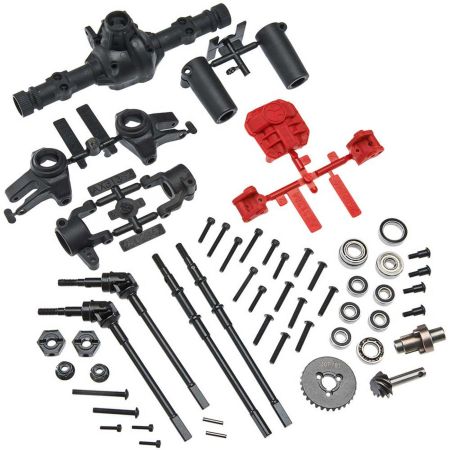 Axial AR44 Locked Axle Set Front/Rear Complete (Z-AX31438)
