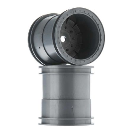 Axial 2.2 Monster Truck Wheels 63mm Silver (2) (Z-AX31464)